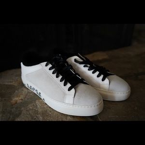 MCM Cognac White Milano Sneakers Low Tops